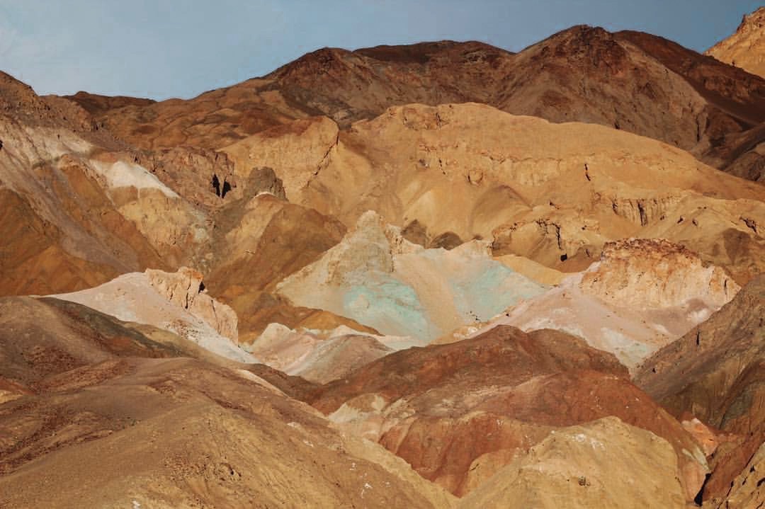 photo of Artists Palette up close in death valley national park