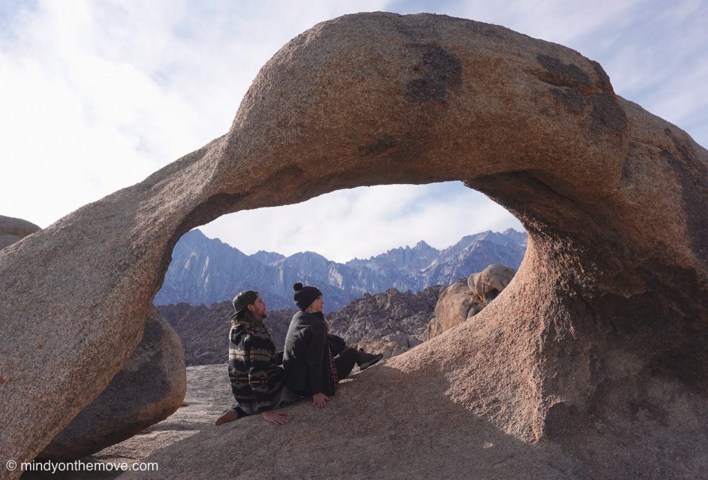 The Alabama hills at the base of Mt. Whitney in California